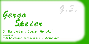 gergo speier business card